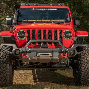 Jeep Wrangler Bumper - Front - Rugged Ridge - Venator with Overrider & Winch Tray - `18-`20